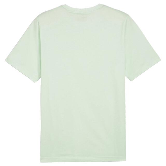 Puma Heren essentials+ logo tweekleurig t-shirt UTMR1012_green large