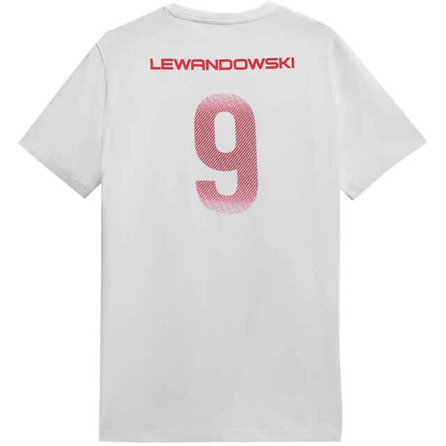 4F Heren robert lewandowski t-shirt UTMR742_white large