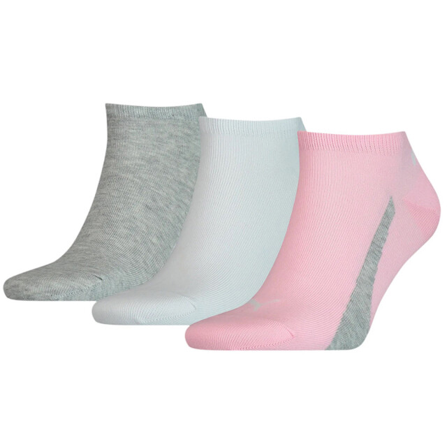 Puma Unisex lifestyle trainingssokken voor volwassenen (set van 3) UTMR933_whitepinkgrey large