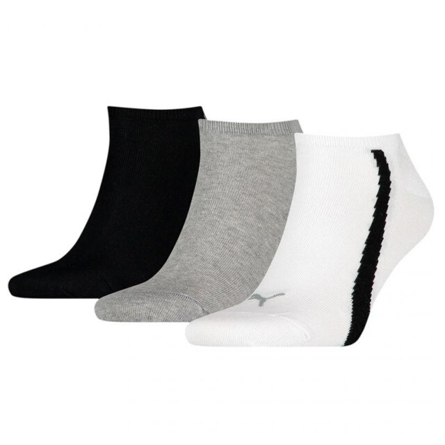 Puma Unisex lifestyle trainingssokken voor volwassenen (set van 3) UTMR933_whiteblackgrey large