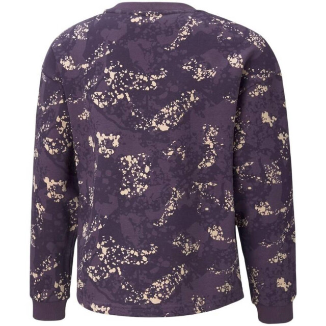 Puma Sweatshirt met alpha all-over print en ronde hals voor kinderen/kids UTMR533_violet large