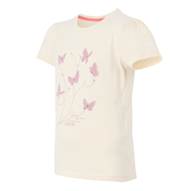 Regatta Bosley vii grafisch t-shirt voor kinderen/kinderen UTRG11567_lightvanilla large