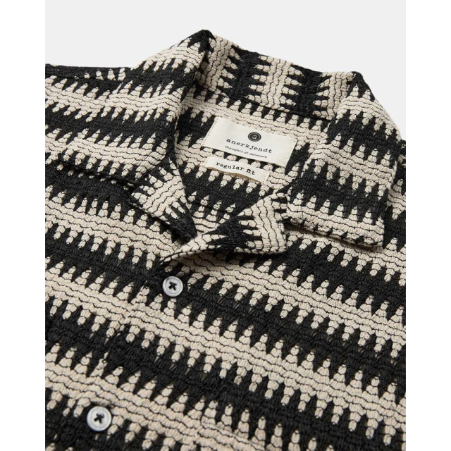 Anerkjendt Akkurt struc stripe s/s shirt 9503 tofu 9503 large