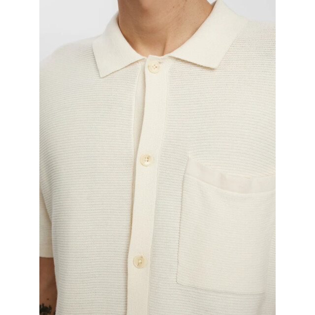 Anerkjendt Aksvend s/s knit shirt tofu 9503 9503 large
