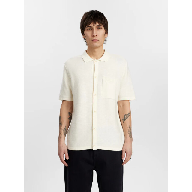 Anerkjendt Aksvend s/s knit shirt tofu 9503 9503 large