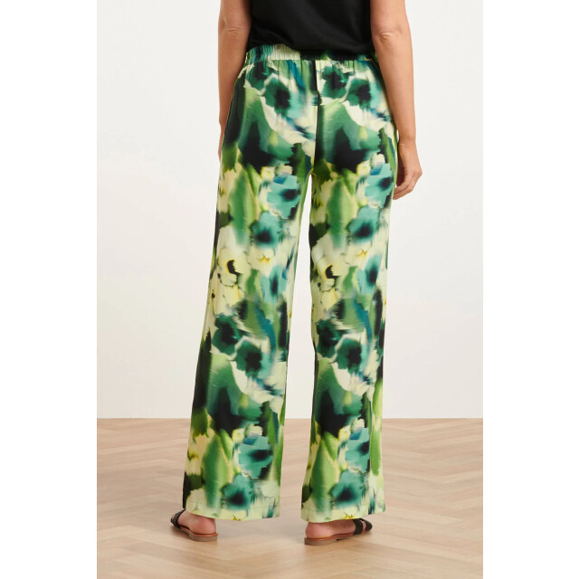 Smashed Lemon 24428 mashed lemon zomer wijde broek met abstracte 24428-999-150 large