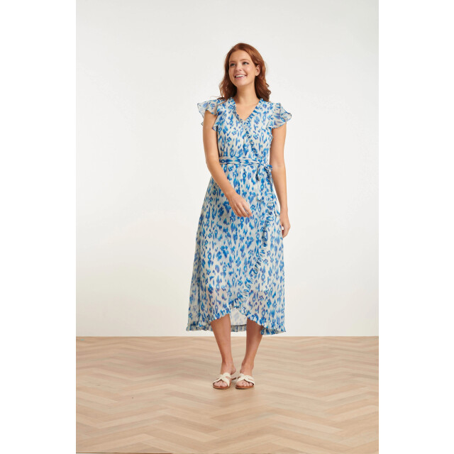 Smashed Lemon 24404 licht chiffon zomerjurk met aztec print | 24404-000-625 large