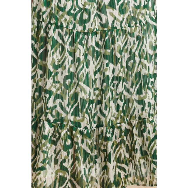 Smashed Lemon 24405 satijnen maxi jurk met abstracte print3/4 mouwen 24405-000-530 large