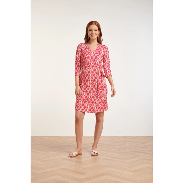 Smashed Lemon 24436 fun retro bedrukt zacht stretch zomerjurkje | 24436-998-XS large