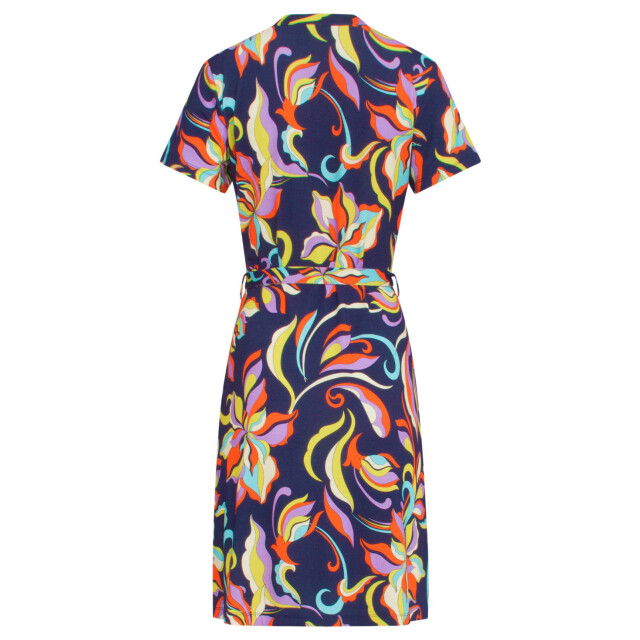 Smashed Lemon 24434 multi grafische bloemenprint zomerjurkje | 24434-998-M large