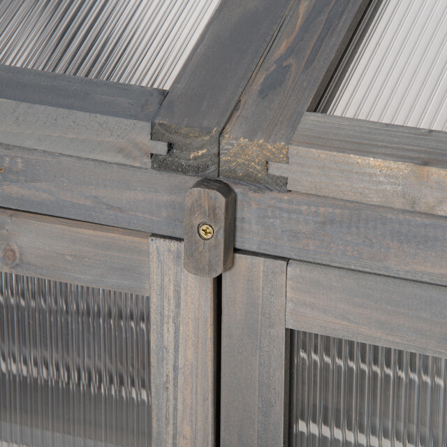 4goodz Outsunny mini kas van hout, 70 x 50 x 120 cm, 3173662 large