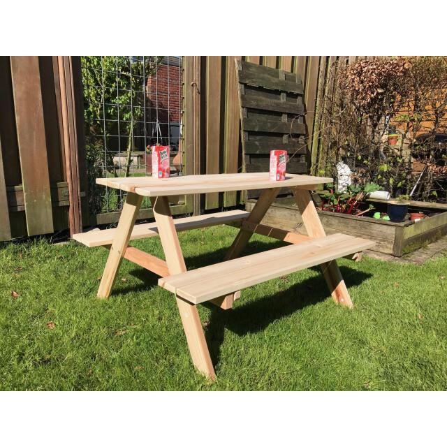 Hanse® Houten kinder picknicktafel 89x78x50 cm 3170177 large