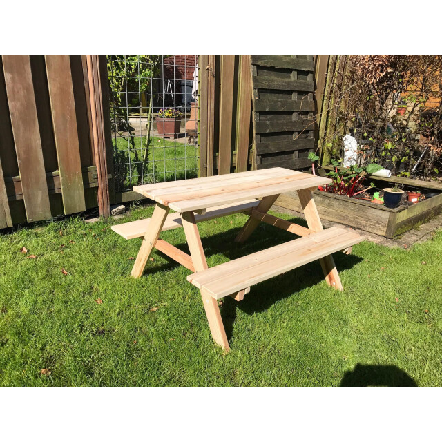 Hanse® Houten kinder picknicktafel 89x78x50 cm 3170177 large