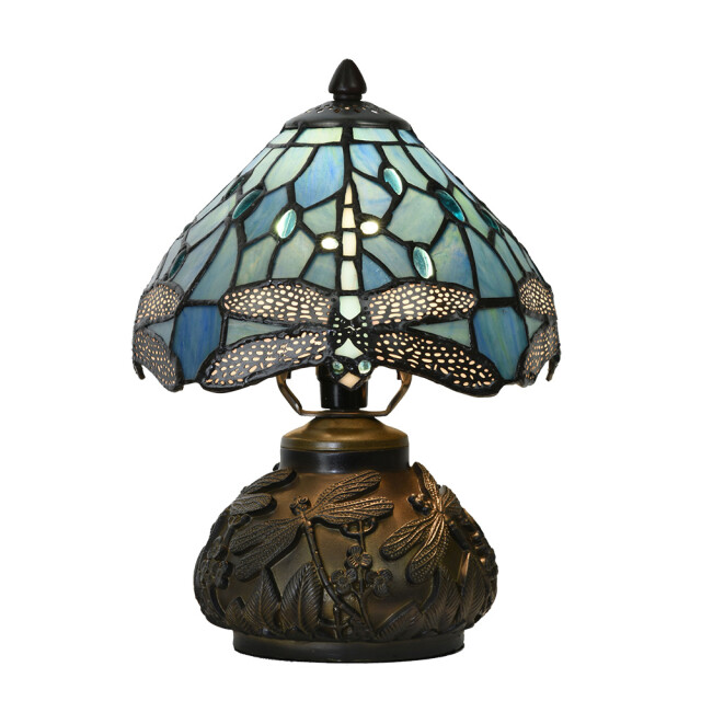 LumiLamp Tiffany tafellamp Ø 20x28 cm glas libelle tiffany bureaulamp 2795675 large
