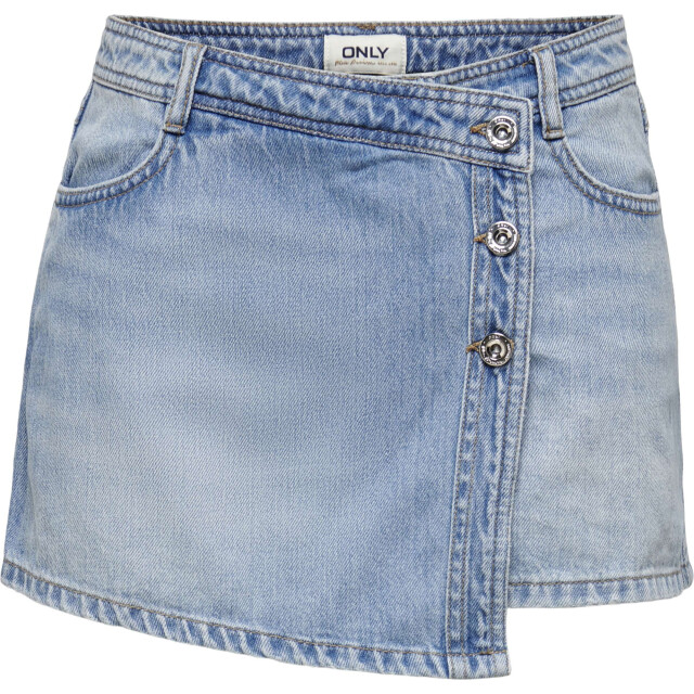 Only Onllesly reg lb dnm skort bj noos light blue denim 15256608-177934 large