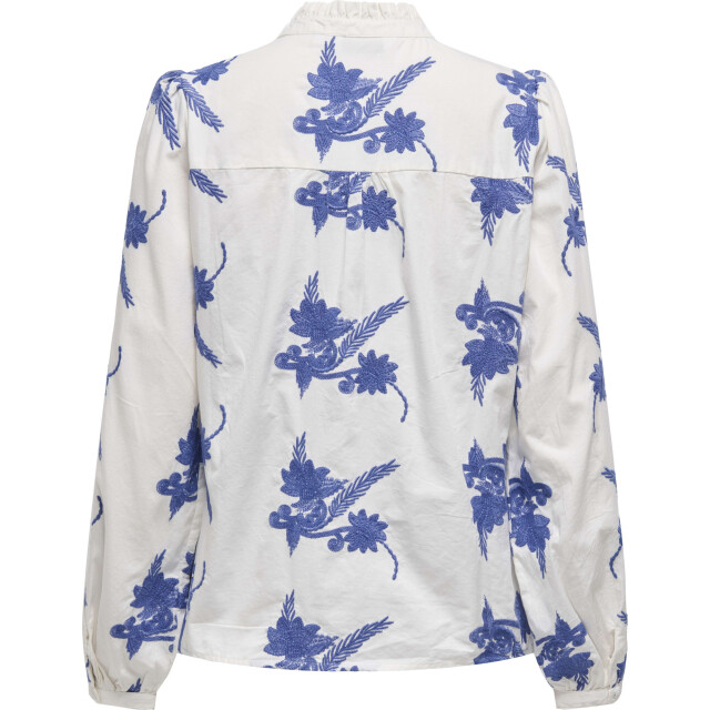 Only Onljamilla ls emb button top wvn cs cloud dancer/w 15346395-177922002 large