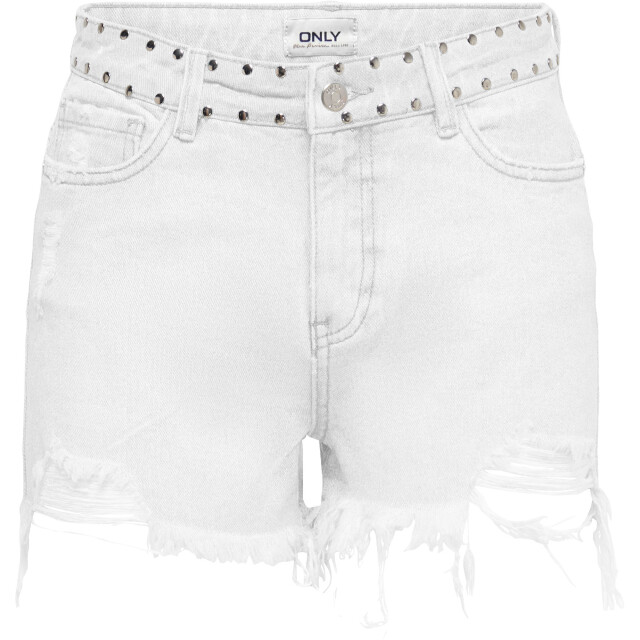 Only Onlpacy hw studded dnm shorts bj white 15231006-177991 large