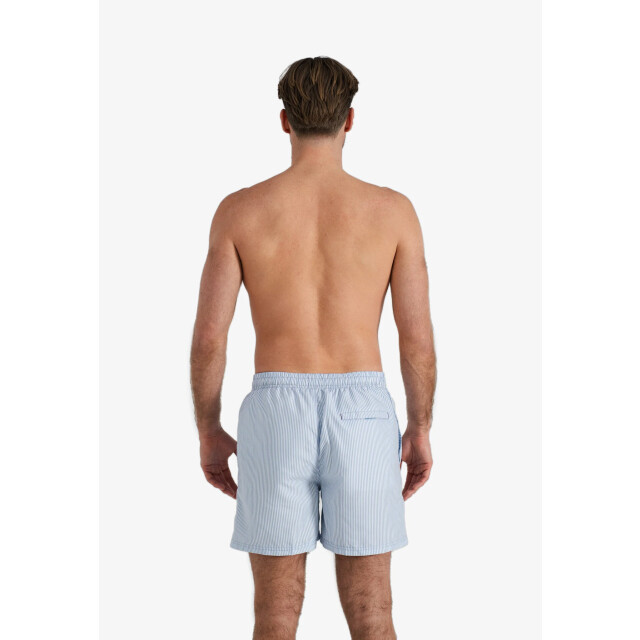 Happy Shorts Heren zwemshort lichtblauw/wit gestreept HS-SW-1148 large