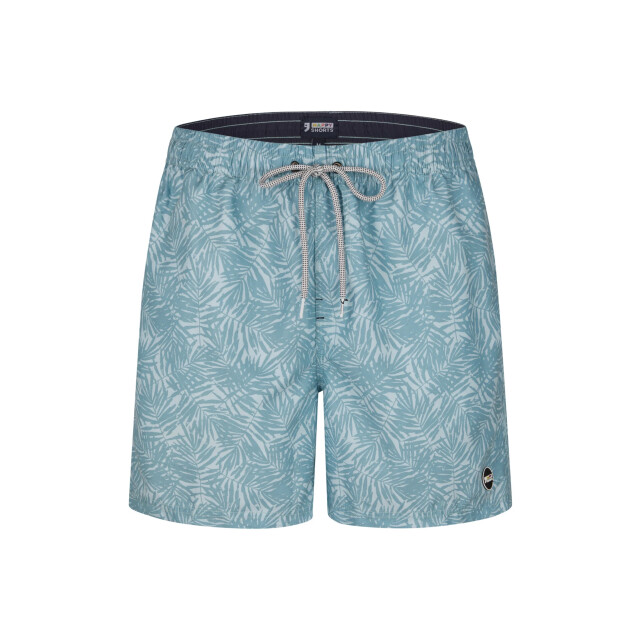 Happy Shorts Heren zwemshort palmbladeren blauwgrijs print HS-SW-1149 large