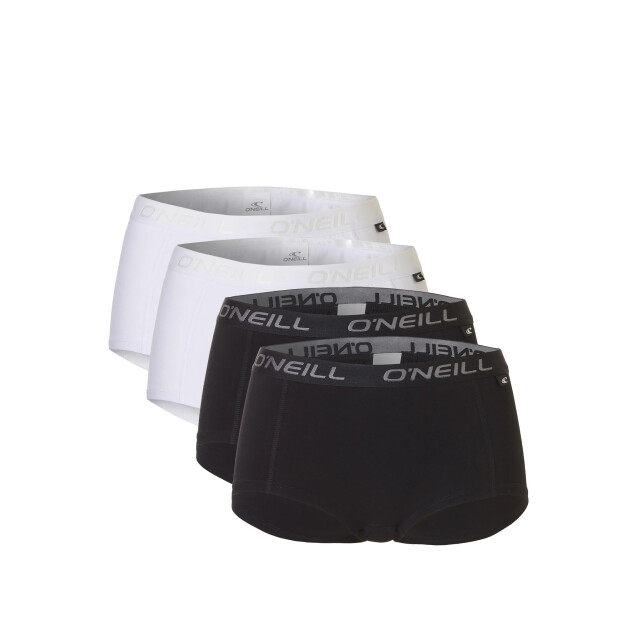 O'Neill Dames boxershorts 4-pack wit/zwart 800002-4P-ZWART/WIT large