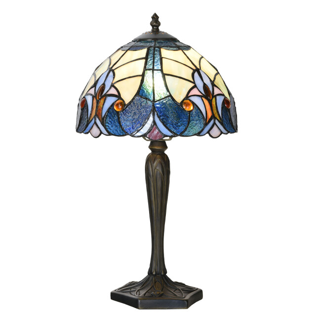 LumiLamp Tiffany tafellamp Ø 25x40 cm glas tiffany bureaulamp 2637368 large