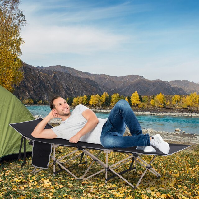 4goodz Outsunny opvouwbaar campingbed met draagtas stretcher 190 cm 3173679 large
