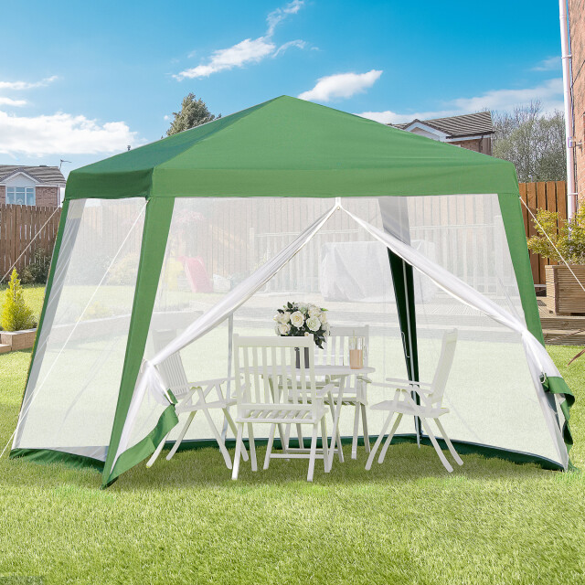 4goodz Partytent 3x3 m met muggennet weerbestendig paviljoen 3173684 large