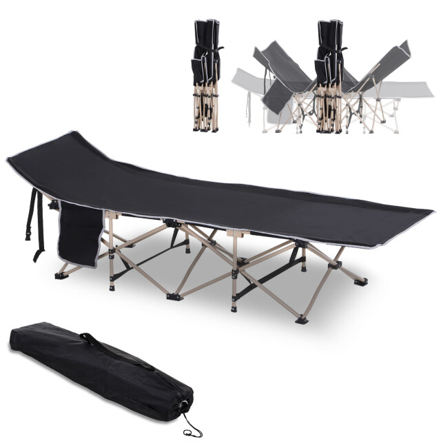4goodz Outsunny opvouwbaar campingbed met draagtas stretcher 190 cm 3173679 large