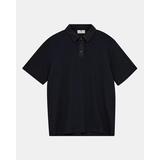 Anerkjendt 901924 akkikki waffle polo tee 3059 sky captain 901924 Akkikki Waffle polo tee 3059 Sky captain large