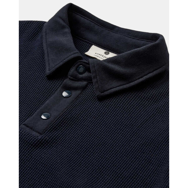 Anerkjendt 901924 akkikki waffle polo tee 3059 sky captain 901924 Akkikki Waffle polo tee 3059 Sky captain large