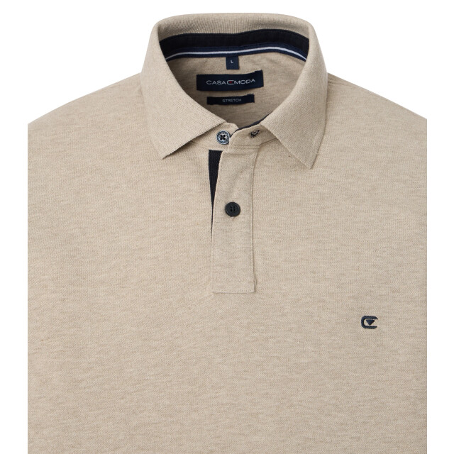 Casamoda Heren polo 004470 668 plaza Polo 004470 668PlazaTaupe large