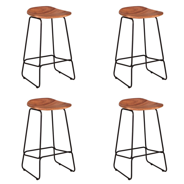 Hoyz Hoyz barstoel hout ergo 4 stuks - 2061001 large