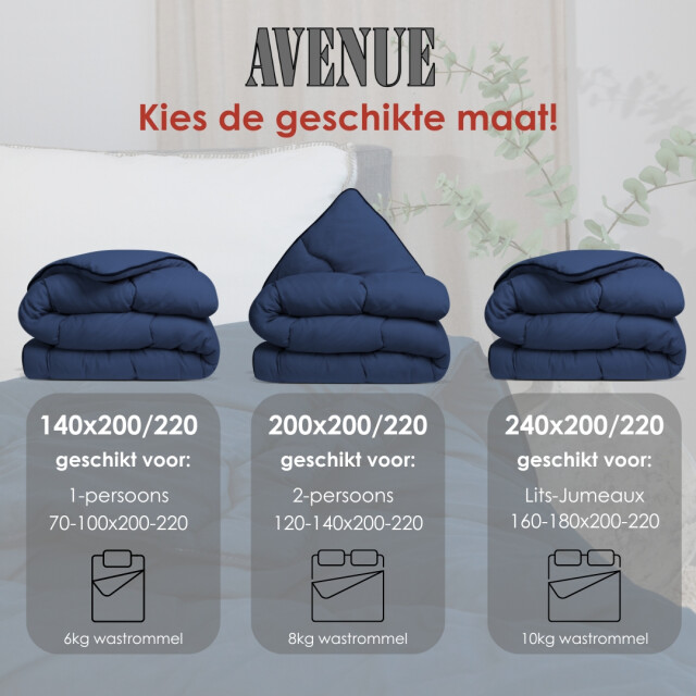 Avenue Geavanceerd dekbed zonder overtrek en wasbaar – hoesloos lits-jumeaux 3173734 large