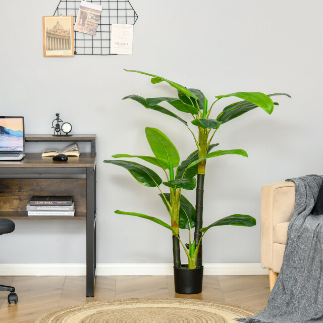 4goodz Homcom kunstplant bananenboom decoratieve kunstplant 150 cm 3173648 large