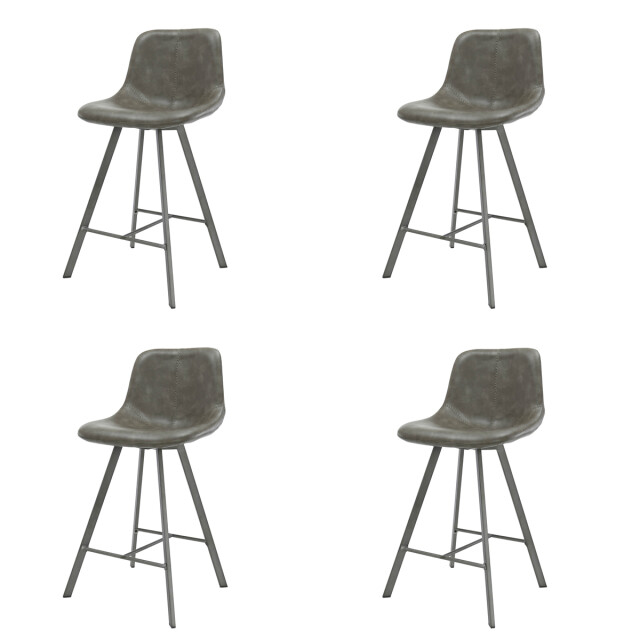Hoyz Hoyz barstoel zig-zag taupe 4 stuks 2061539 large