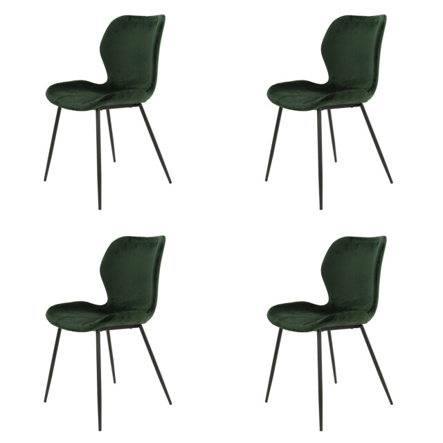 Hoyz Hoyz velvet stoel kuip zitting - 4 stuks 2061696 large