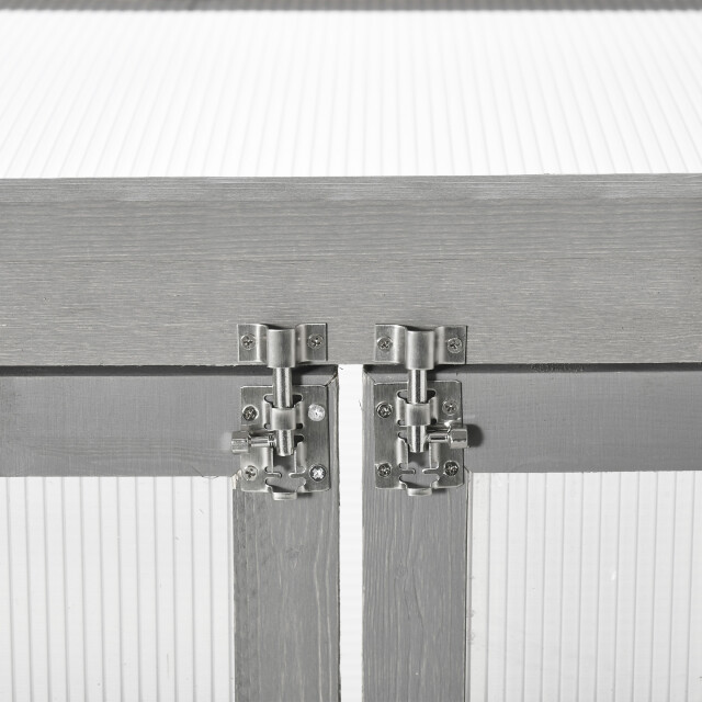 4goodz Outsunny 3-laags kweekkas tuinkas met 2 deuren van hout 3173658 large