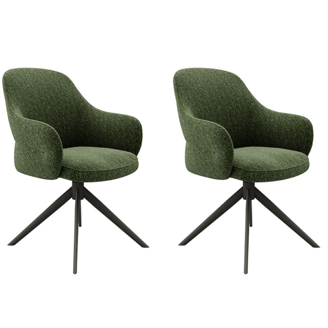 Label51 Eetkamerstoel bern forest boucle set van 2 3172586 large