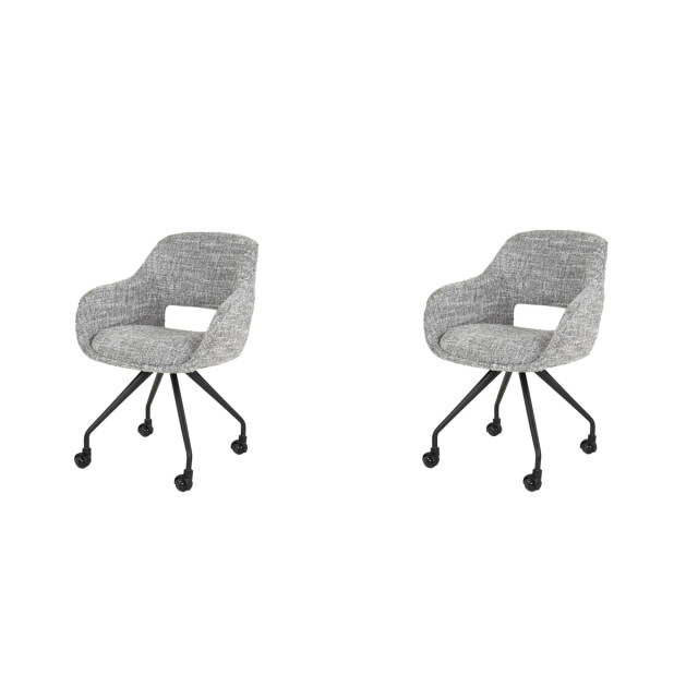 Hoyz armstoel spring wieltjes eagle zandkleur set van 2 3038725 large