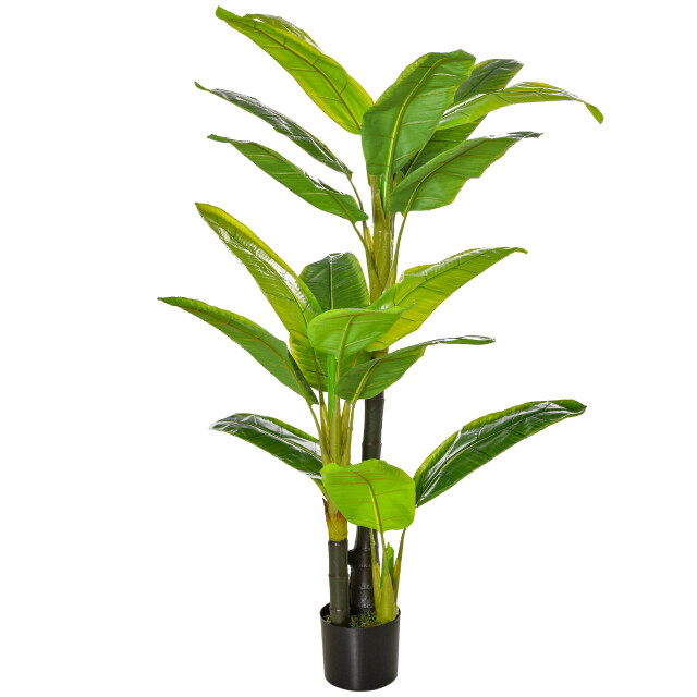 4goodz Homcom kunstplant bananenboom decoratieve kunstplant 150 cm 3173648 large