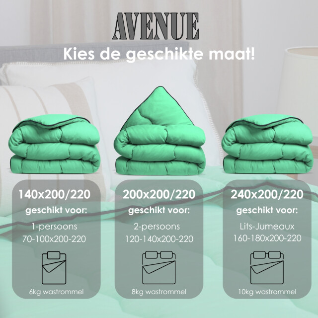 Avenue Geavanceerd dekbed zonder overtrek en wasbaar – hoesloos 2 persoons 3174001 large