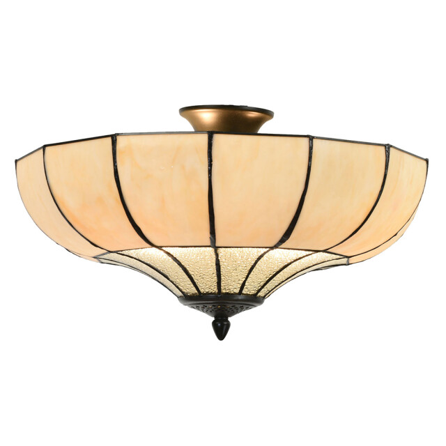 LumiLamp Plafondlamp tiffany Ø 46x25 cm metaal glas plafonniere 1088634 large
