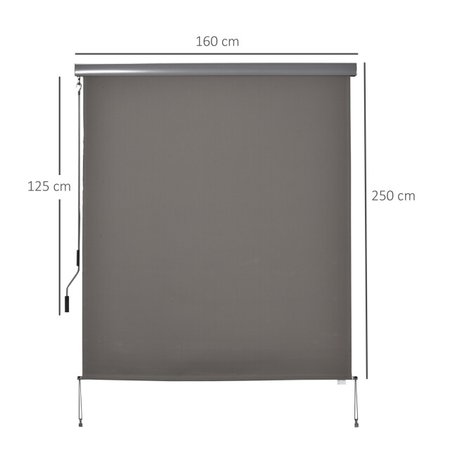 4goodz Outsunny verticale zonwering verticale luifel 160x250 cm 3173670 large