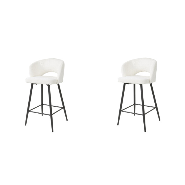 Hoyz barstoel boucle salon 2 stuks boucle 2834803 large