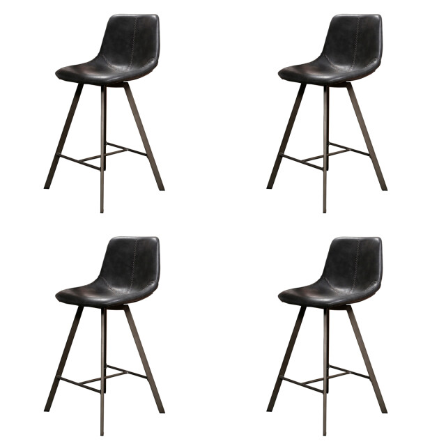 Hoyz Hoyz barstoel zig-zag - 4 stuks 47x51x94 2061008 large