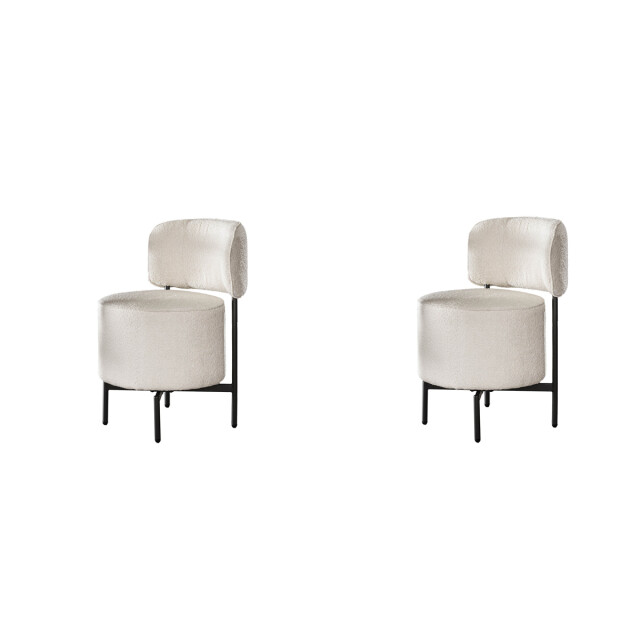 Hoyz stoel cocktail draaibaar 2 stuks boucle 2835019 large