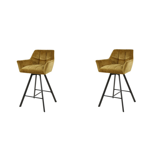 Hoyz barstoel raster draaibaar- set van 2 2911455 large