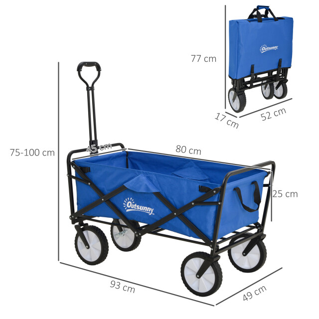 4goodz Outsunny opvouwbare bolderwagen bolderkar - 3173668 large