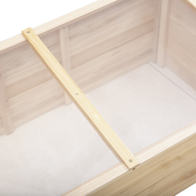 4goodz Houten kweekbak, mini kweekkas 100x50x35 cm massief hout 3173683 large