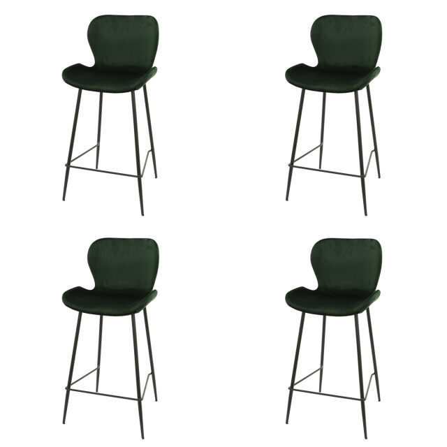Hoyz Hoyz barstoel velvet - 4 stuks 2061545 large